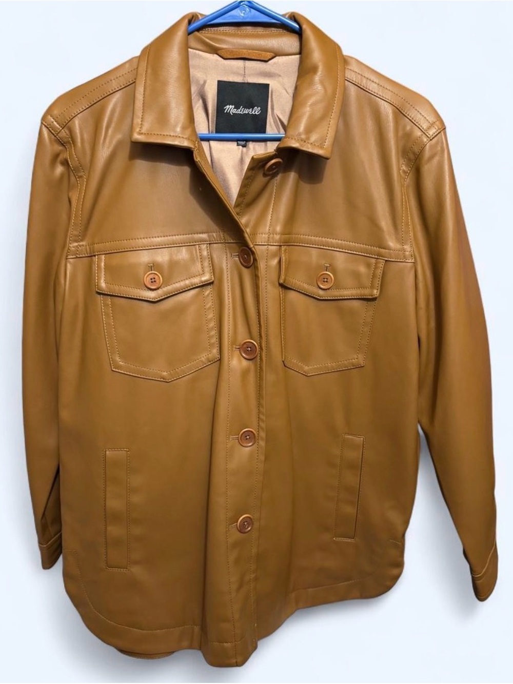 Madewell Brown Faux Leather Jacket